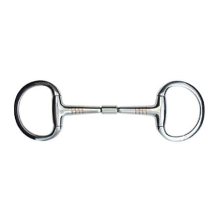 Jacks Jacks 20140-5-1-4 Stainless Steel Copper Inlay Eggbutt Snaffle Bit - 5.25 in. 20140-5-1/4
